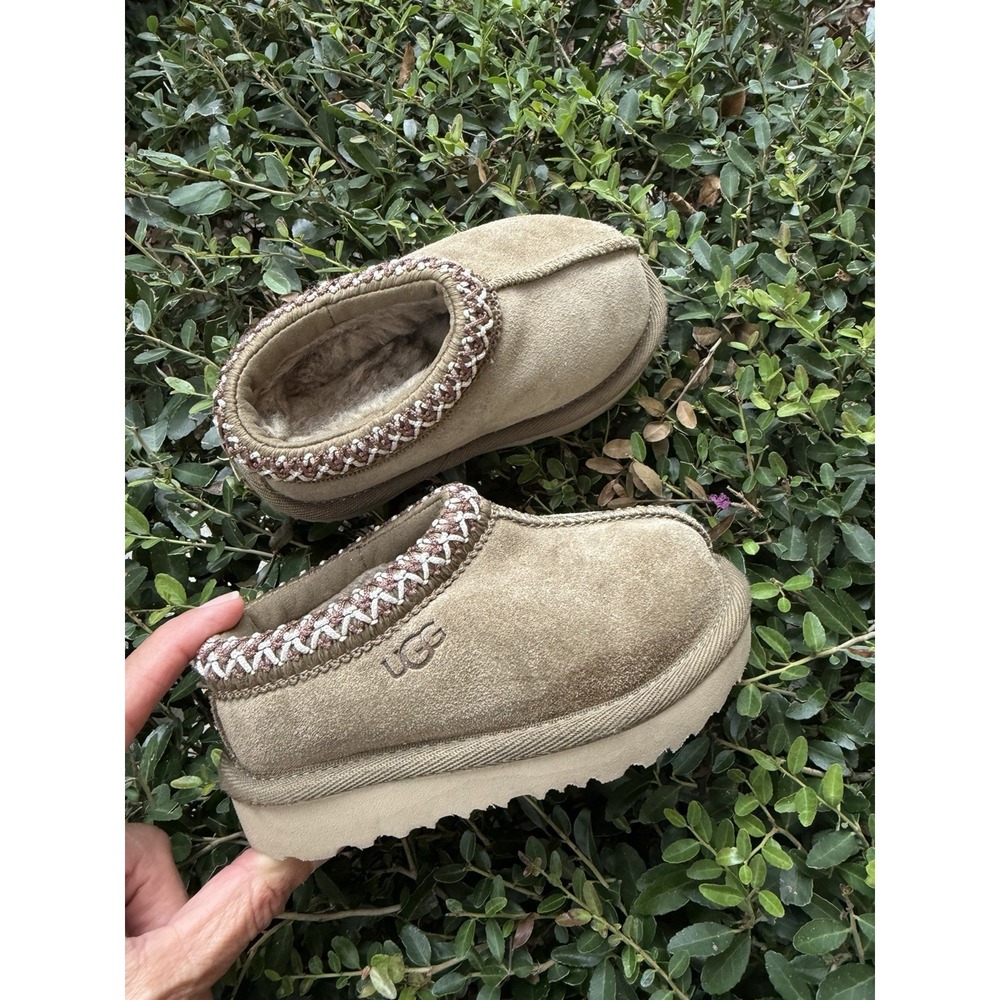 UGG Toddler Sz 6 Tasman II Suede Slippers Shoes "Antilope" Colorway